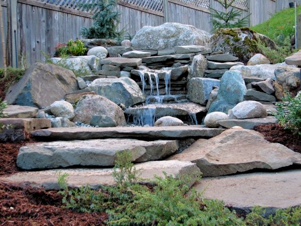 Stone Feature Installation